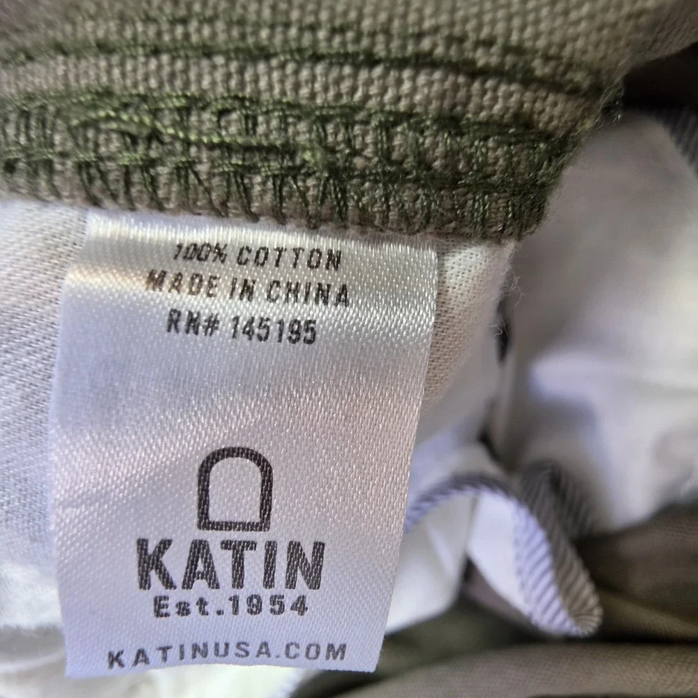 Katin Pants Mens 33 Olive Green Chino Straight Leg Casual Surf Skate